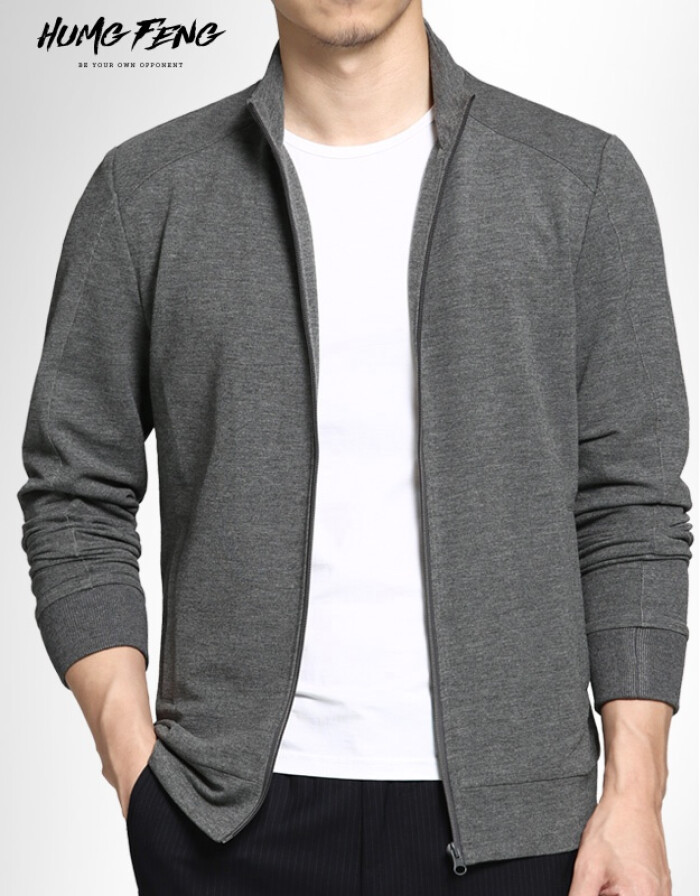悍風(fēng)男裝2016秋季新品 立領(lǐng)休閑開(kāi)衫，打造韓系型格
